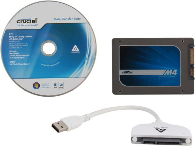 Alt view image 6 of 6 - Crucial M4 CT064M4SSD2CCA 2.5" 64GB SATA III MLC Internal Solid State Drive (SSD) with Transfer Kit