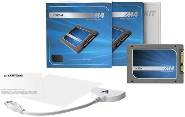 Alt view image 2 of 2 - Crucial M4 CT256M4SSD2CCA 2.5" 256GB SATA III MLC Internal Solid State Drive (SSD) with Transfer Kit