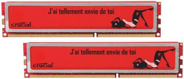 Main image of Crucial Ballistix 8GB (2 x 4GB) DDR3 1600 (PC3 12800) Desktop Memory Model BL2KIT51264RF160A