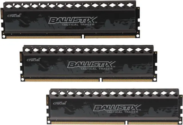 Main image of Ballistix Tactical 12GB (3 x 4GB) DDR3 1600 (PC3 12800) Desktop Memory (with Red/Green Light) Model BLT3KIT4G3D1608DT2TXRG
