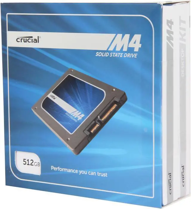 Main image of Crucial M4 2.5" 512GB SATA III MLC Internal Solid State Drive (SSD) CT512M4SSD2BAA