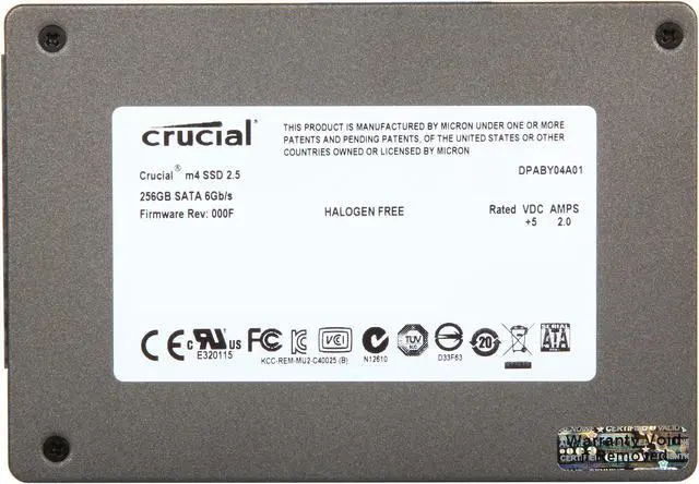 Alt view image 5 of 6 - Crucial M4 2.5" 256GB SATA III MLC 7mm Internal Solid State Drive (SSD) CT256M4SSD1