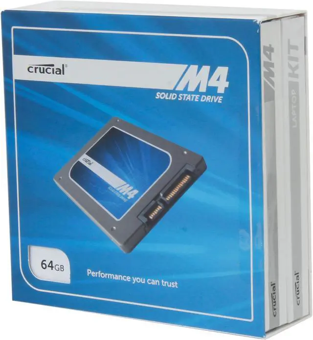 Main image of Crucial M4 2.5" 64GB SATA III MLC 7mm Internal Solid State Drive (SSD) with Data Transfer Kit CT064M4SSD1CCA