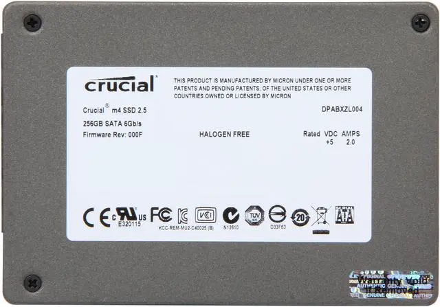 Alt view image 5 of 6 - Crucial M4 2.5" 256GB SATA III MLC 7mm Internal Solid State Drive (SSD) with Data Transfer Kit CT256M4SSD1CCA