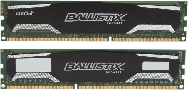 Alt view image 2 of 3 - Crucial Ballistix Sport 4GB (2 x 2GB) DDR3 1333 (PC3 10600) Desktop Memory Model BLS2KIT2G3D1339DS1S00