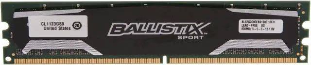 Alt view image 2 of 3 - Ballistix 2GB DDR2 800 (PC2 6400) Desktop Memory Model BLS2G2D80EBS1S00