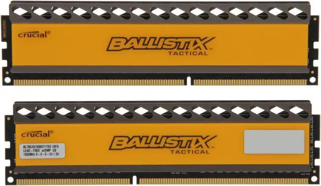 Alt view image 2 of 3 - Ballistix Tactical 16GB (2 x 8GB) DDR3 1600 (PC3 12800) Desktop Memory Model BLT2KIT8G3D1608DT1TX0