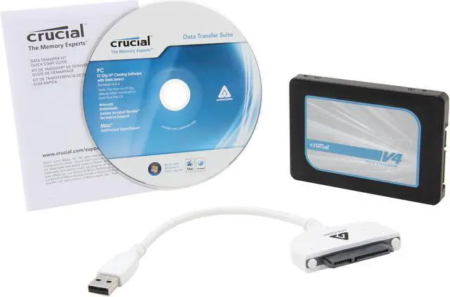Alt view image 6 of 6 - Crucial V4 2.5" 128GB SATA II MLC Internal Solid State Drive (SSD) with Easy Laptop Install Kit CT128V4SSD2CCA
