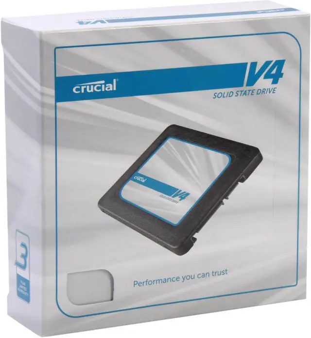 Main image of Crucial V4 2.5" 128GB SATA II MLC Internal Solid State Drive (SSD) with Easy Desktop Install Kit CT128V4SSD2BAA