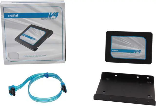 Alt view image 6 of 6 - Crucial V4 2.5" 128GB SATA II MLC Internal Solid State Drive (SSD) with Easy Desktop Install Kit CT128V4SSD2BAA