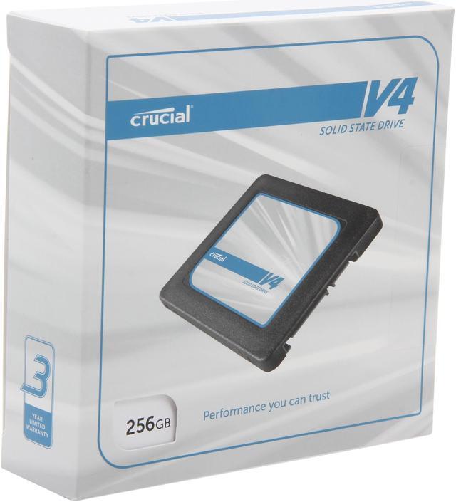 Main image of Crucial V4 2.5" 256GB SATA II MLC Internal Solid State Drive (SSD) with Easy Laptop Install Kit CT256V4SSD2CCA