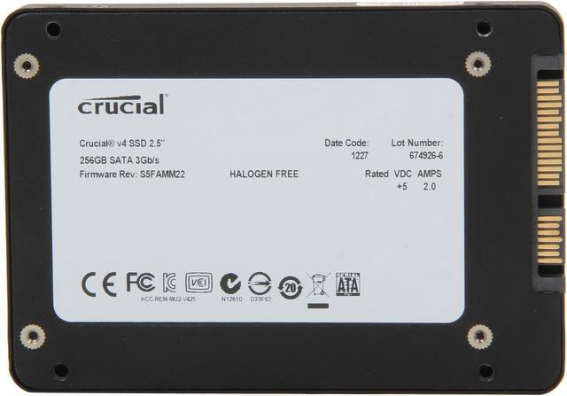 Alt view image 5 of 6 - Crucial V4 2.5" 256GB SATA II MLC Internal Solid State Drive (SSD) with Easy Laptop Install Kit CT256V4SSD2CCA