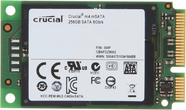 Crucial M4 256GB Mini-SATA (mSATA) MLC Internal Solid State Drive