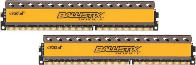 Main image of Ballistix Tactical 16GB (2 x 8GB) DDR3L 1600 (PC3L 12800) Low Profile Desktop Memory Model BLT2K8G3D1608ET3LX0