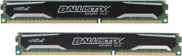 Main image of Ballistix Sport 8GB (2 x 4GB) DDR3L 1600 (PC3L 12800) Low Profile Intel Desktop Memory Model BLS2K4G3D1609ES2LX0