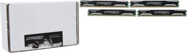 Alt view image 3 of 3 - Crucial Ballistix Sport 32GB (4 x 8GB) DDR3L 1600 (PC3L 12800) Low Profile Desktop Memory Model BLS4K8G3D1609ES2LX0