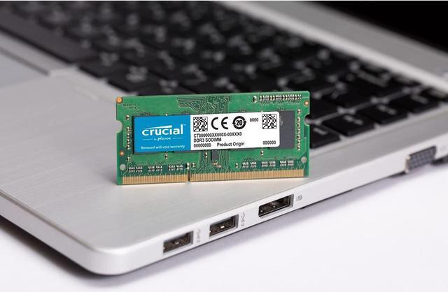 Alt view image 6 of 6 - Crucial 8GB 204-Pin DDR3 SO-DIMM DDR3L 1600 (PC3L 12800) Laptop Memory Model CT102464BF160B