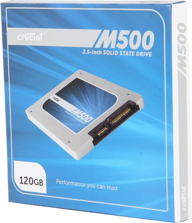 Alt view image 6 of 6 - Crucial M500 CT120M500SSD1 7mm (with 9.5mm adapter) 2.5" 120GB MLC Internal Solid State Drive (SSD)