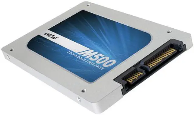 Alt view image 2 of 3 - Crucial M500 CT960M500SSD1 7mm (with 9.5mm adapter) 2.5" 960GB SATA III MLC Internal Solid State Drive (SSD)