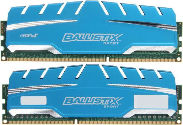 Alt view image 2 of 3 - Ballistix Sport 8GB (2 x 4GB) DDR3 1600 (PC3 12800) Desktop Memory Model BLS2K4G3D169DS3