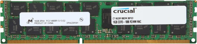 Main image of Crucial Apple Series 16GB DDR3 1866 (PC3 14900) ECC Registered Memory For Mac Pro Systems Model CT16G3R186DM