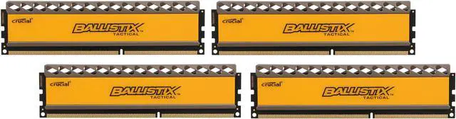 Main image of Ballistix Tactical 32GB (4 x 8GB) DDR3 1600 (PC3 12800) Desktop Memory Model BLT4KIT8G3D1608DT1TX0