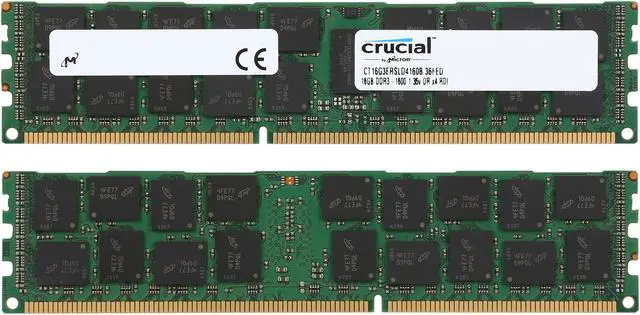 Alt view image 2 of 3 - Crucial 48GB (3 x 16GB) ECC Registered DDR3 1600 (PC3 12800) Server Memory Model CT3K16G3ERSLD4160B