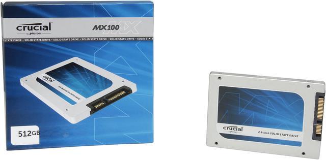 Alt view image 5 of 5 - Crucial MX100 2.5" 512GB SATA III MLC Internal Solid State Drive (SSD) CT512MX100SSD1