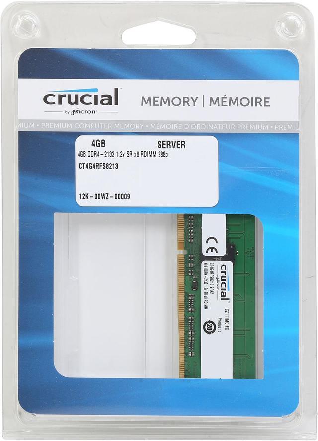 Crucial 4GB ECC Registered DDR4 2133 (PC4 17000) Server Memory Model  CT4G4RFS8213