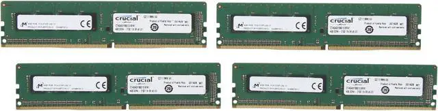 Main image of Crucial 16GB (4 x 4GB) DDR4 2133 (PC4 17000) Desktop Memory Model CT4K4G4DFS8213