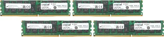 Main image of Crucial 128GB (4 x 32GB) ECC DDR4 2133 (PC4 17000) Server Memory Model CT4K32G4LFQ4213