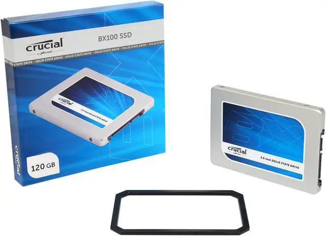 Alt view image 5 of 5 - Crucial BX100 2.5" 120GB SATA 6Gbps (SATA III) Micron 16nm MLC NAND Internal Solid State Drive (SSD) CT120BX100SSD1