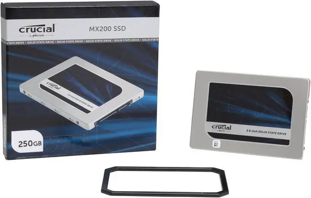 Alt view image 5 of 5 - Crucial MX200 2.5" 250GB SATA III MLC Internal Solid State Drive (SSD) CT250MX200SSD1