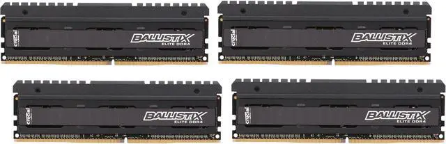 Ballistix Elite 16GB (4 x 4GB) DDR4 2666 (PC4 21300) Performance