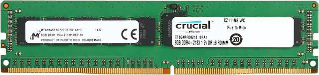 Main image of Crucial 8GB ECC Registered DDR4 2133 (PC4 17000) Server Memory Model CT8G4RFD8213