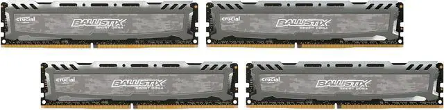 Alt view image 2 of 4 - Ballistix Sport LT 32GB (4 x 8GB) DDR4 2400 (PC4 19200) Memory Model BLS4K8G4D240FSB