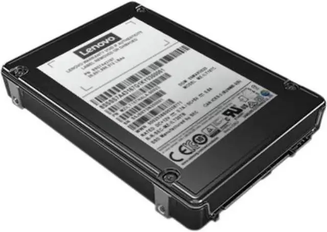 Main image of Lenovo PM1655 3.20 TB Solid State Drive - 2.5" Internal - SAS (24Gb/s SAS) - Mixed Use - Server Device Supported - 3 DWPD - 2250 MB/s Maximum Read Transfer Rate - Hot Swappable 4XB7A80342