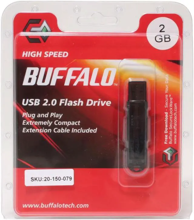Main image of BUFFALO 2GB Flash Drive (USB2.0 Portable) RUF2-E2G-BK