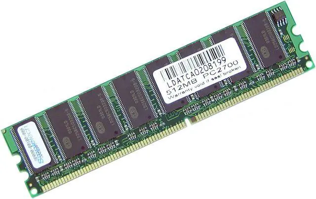 Alt view image 2 of 2 - SimpleTech 512MB DDR 333 (PC 2700) System Memory Model RB2700DDR/512 - OEM