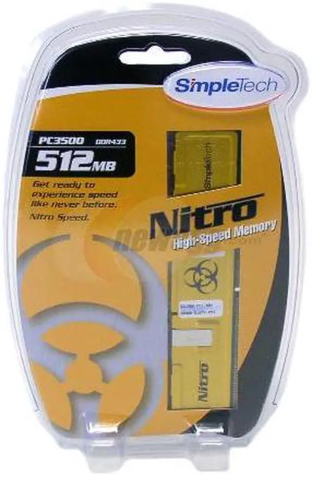 Main image of SimpleTech 512MB DDR 433 (PC 3500) System Memory Model SNX3500C3/512