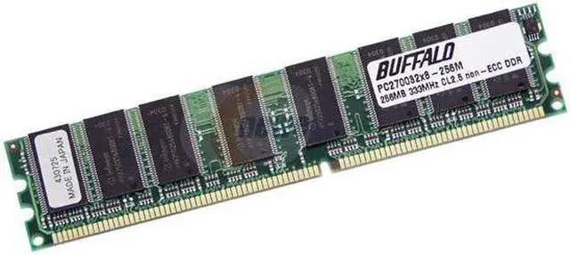 BUFFALO 256MB DDR 333 (PC 2700) System Memory Model PC270032X8