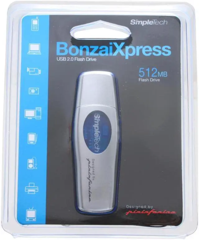 Main image of SimpleTech BonzaiXpress 512MB Flash Drive (USB2.0 Portable) STI-UFD/512