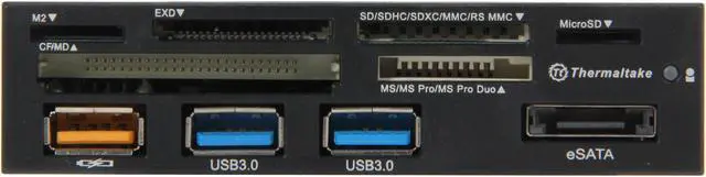 Alt view image 2 of 5 - Thermaltake AC0031 USB 3.0 Support MS Slot, CF Slot, SD Slot,Extreme Slot, Micro SD Slot, M2 Port Multi-Card Reader