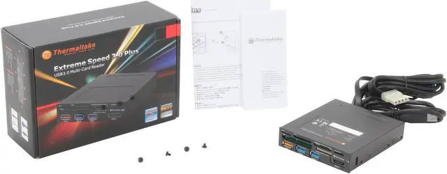 Alt view image 5 of 5 - Thermaltake AC0031 USB 3.0 Support MS Slot, CF Slot, SD Slot,Extreme Slot, Micro SD Slot, M2 Port Multi-Card Reader