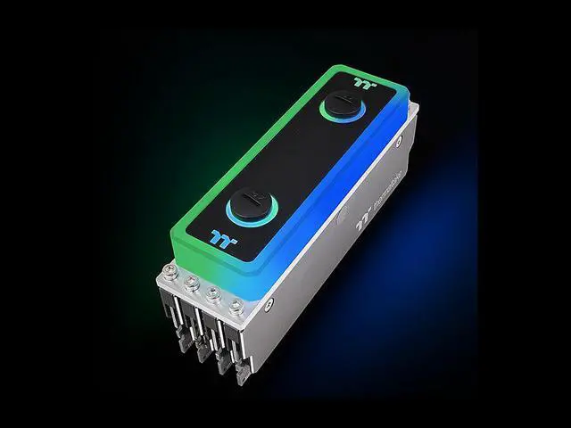 Alt view image 14 of 15 - Thermaltake WaterRam RGB 16GB (2 x 8GB) 288-Pin DDR4 SDRAM DDR4 3200 (PC4 25600) Liquid Cooling Memory Model CL-W251-CA00SW-A