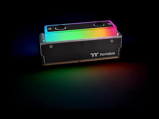 Alt view image 9 of 15 - Thermaltake WaterRam RGB 16GB (2 x 8GB) 288-Pin DDR4 SDRAM DDR4 3200 (PC4 25600) Liquid Cooling Memory Model CL-W251-CA00SW-A