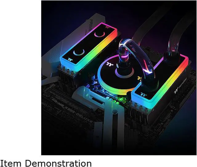 Alt view image 11 of 15 - Thermaltake WaterRam RGB 16GB (2 x 8GB) 288-Pin DDR4 SDRAM DDR4 3200 (PC4 25600) Liquid Cooling Memory Model CL-W251-CA00SW-A