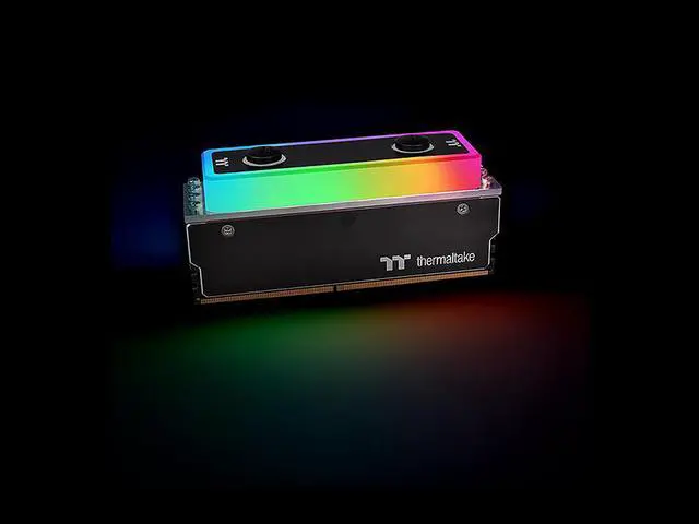 Alt view image 9 of 13 - Thermaltake WaterRam RGB 32GB (4 x 8GB) 288-Pin DDR4 SDRAM DDR4 3200 (PC4 25600) Liquid Cooling Memory Model CL-W252-CA00SW-A