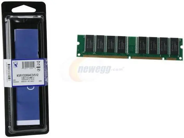 Alt view image 3 of 3 - Kingston ValueRAM 512MB Unbuffered PC 133 Desktop Memory Model KVR133X64C3/512