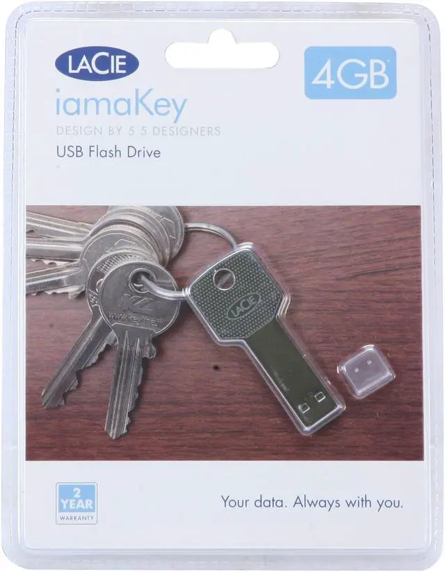 Alt view image 3 of 3 - LaCie iamaKey 4GB USB 2.0 Flash Drive 130869